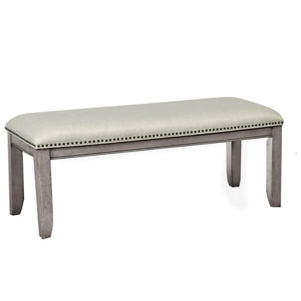 Transitional Upholstered Bench With Nailhead Trim  |  Benches Benches Benches