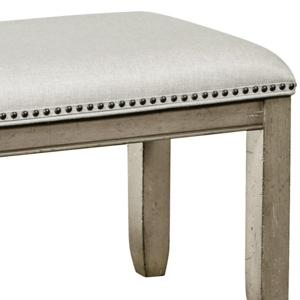 Transitional Upholstered Bench With Nailhead Trim  |  Benches Benches Benches