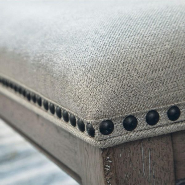 Transitional Upholstered Bench With Nailhead Trim  |  Benches Benches Benches