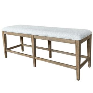 Transitional Upholstered Counter-Height Bench  |  Benches Benches Benches