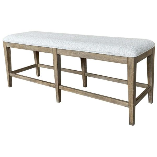 Transitional Upholstered Counter-Height Bench  |  Benches Benches Benches