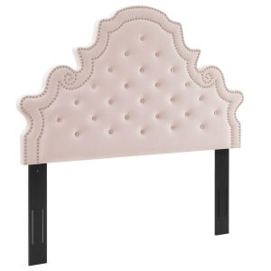 Tufted Performance Velvet Full/Queen Headboard  |  Headboards Bedroom Headboards