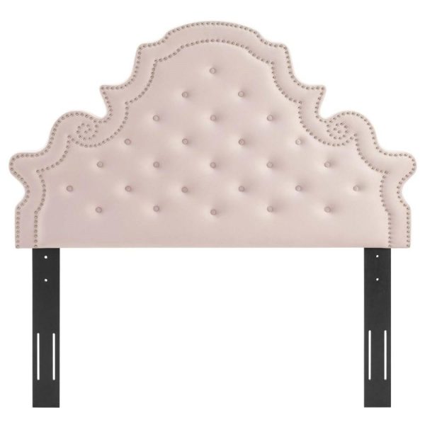 Tufted Performance Velvet Full/Queen Headboard  |  Headboards Bedroom Headboards