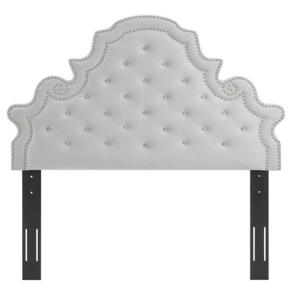 Tufted Performance Velvet Full/Queen Headboard  |  Headboards Bedroom Headboards