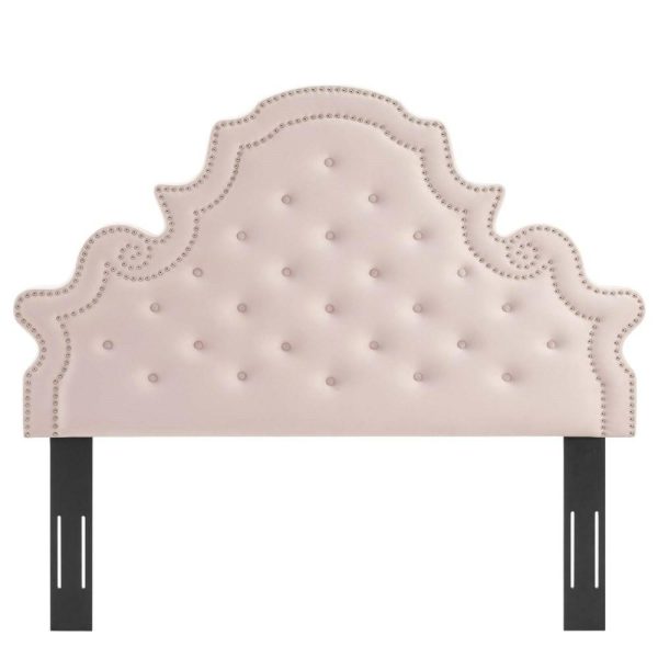 Tufted Performance Velvet Full/Queen Headboard  |  Headboards Bedroom Headboards