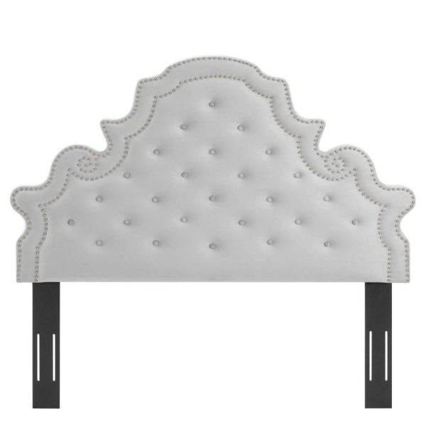 Tufted Performance Velvet Full/Queen Headboard  |  Headboards Bedroom Headboards