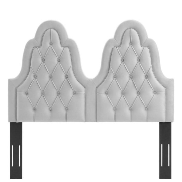 Tufted Performance Velvet Full/Queen Headboard  |  Headboards Bedroom Headboards