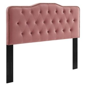 Tufted Performance Velvet King/California King Headboard  |  Headboards Bedroom Headboards