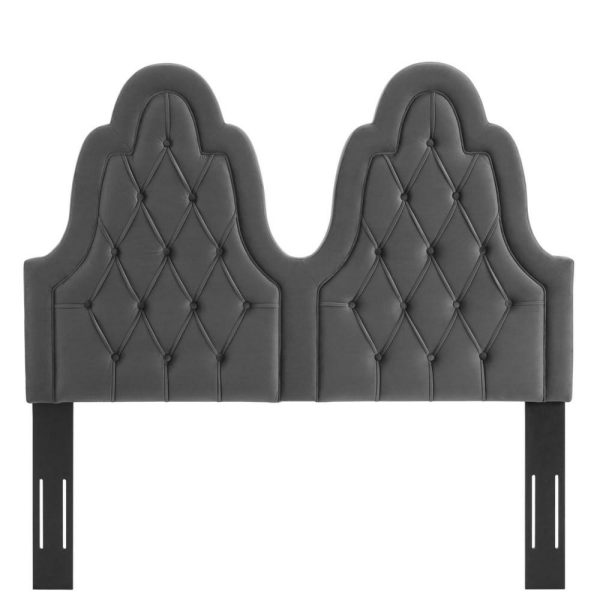 Tufted Performance Velvet King/California King Headboard  |  Headboards Bedroom Headboards