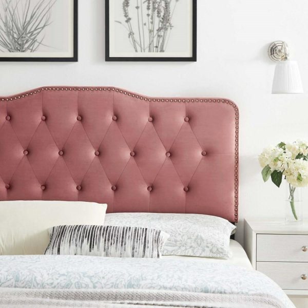 Tufted Performance Velvet King/California King Headboard  |  Headboards Bedroom Headboards