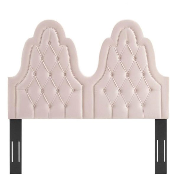 Tufted Performance Velvet Twin Headboard  |  Headboards Bedroom Headboards