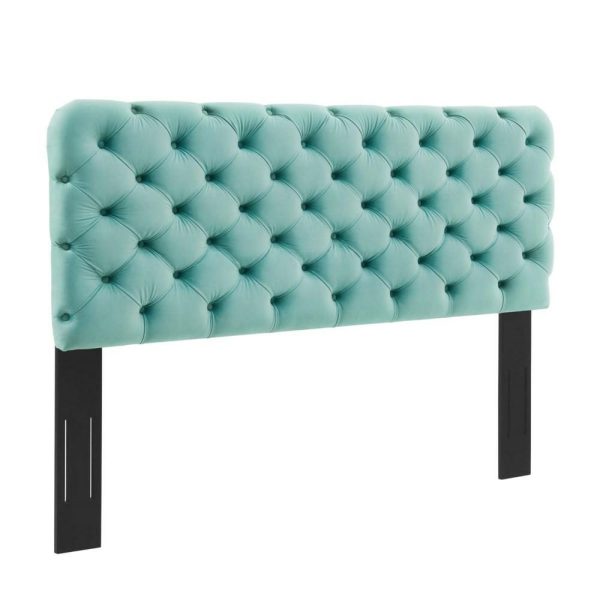 Tufted Twin Performance Velvet Headboard  |  Headboards Bedroom Headboards