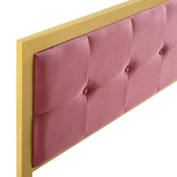 Tufted Twin Performance Velvet Headboard  |  Headboards Bedroom Headboards