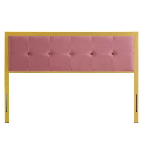 Tufted Twin Performance Velvet Headboard  |  Headboards Bedroom Headboards