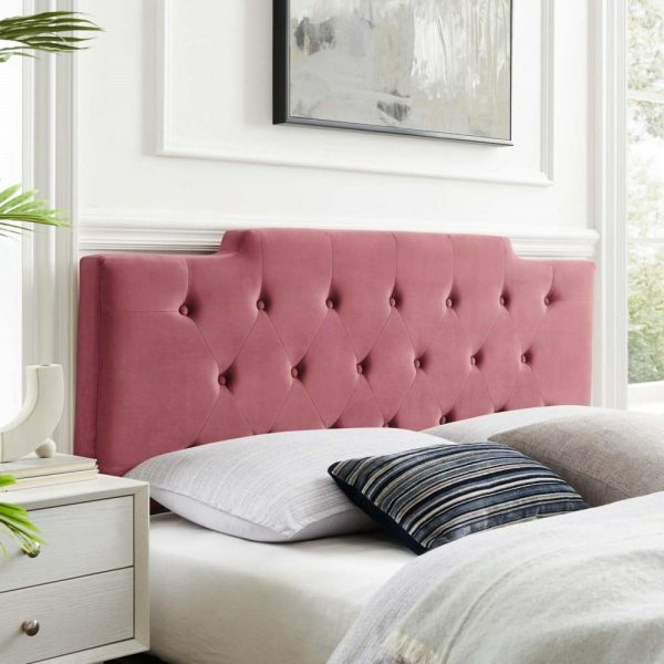 Tufted Twin Performance Velvet Headboard  |  Headboards Bedroom Headboards