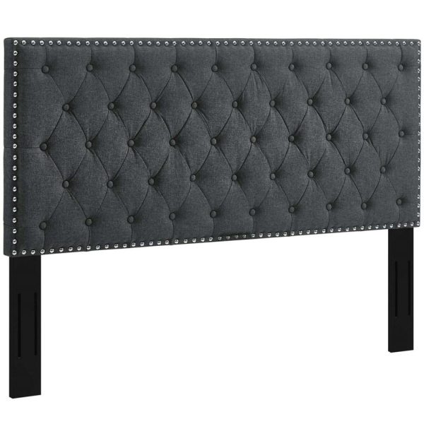 Tufted Twin Upholstered Linen Fabric Headboard  |  Headboards Bedroom Headboards