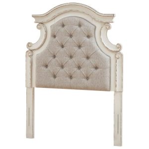 Twin Upholstered Panel Headboard With Button Tufting  |  Headboards Bedroom Headboards