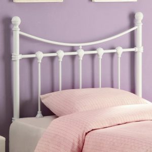 Twin White Metal Headboard  |  Headboards Bedroom Headboards