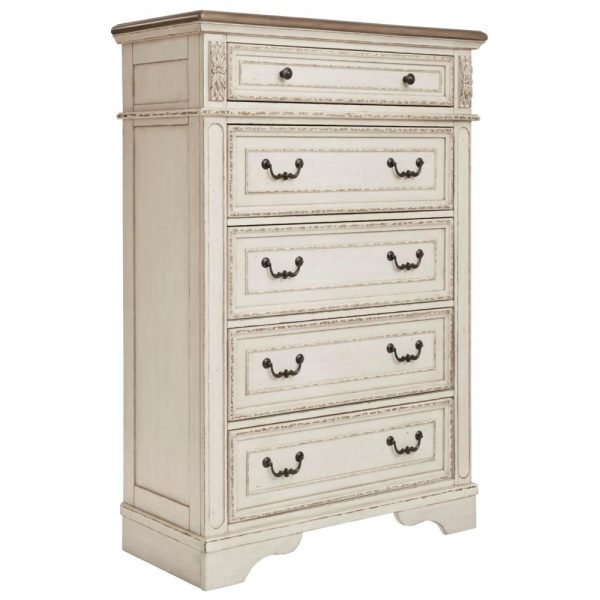 Two-Tone 5-Drawer Chest  |  Chest Of Drawers Bedroom Chest Of Drawers