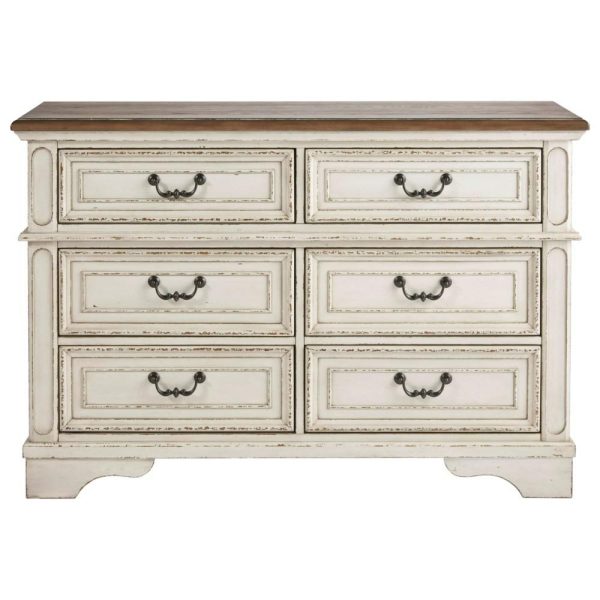 Two-Tone 6-Drawer Youth Dresser  |  Dressers Bedroom Dressers