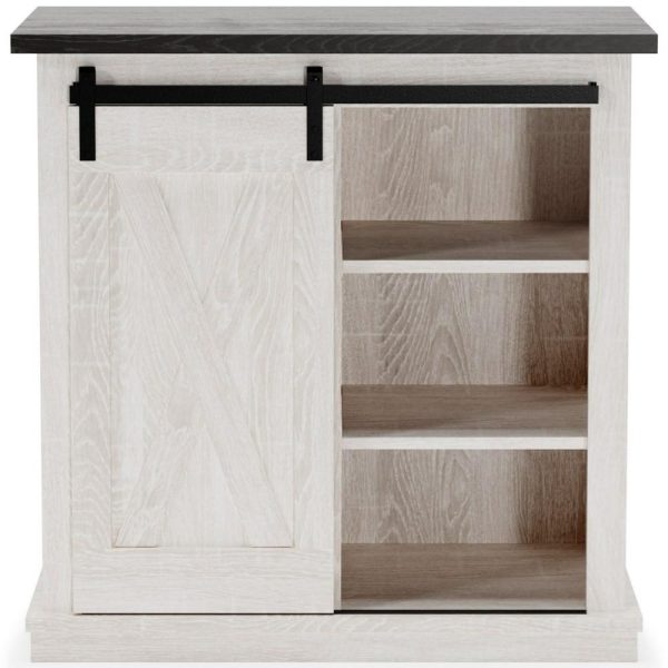 Two-Tone Accent Cabinet With Sliding Barn Door  |  Accent Cabinets Accent Cabinets Accent Cabinets