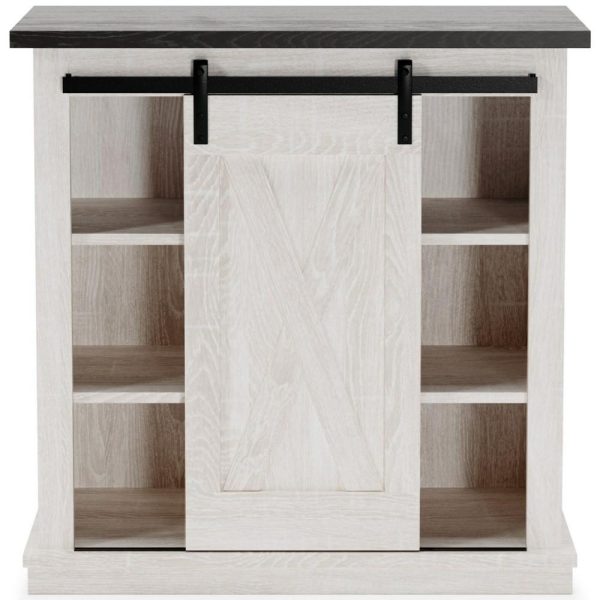 Two-Tone Accent Cabinet With Sliding Barn Door  |  Accent Cabinets Accent Cabinets Accent Cabinets