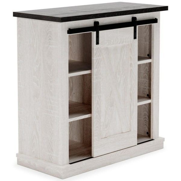 Two-Tone Accent Cabinet With Sliding Barn Door  |  Accent Cabinets Accent Cabinets Accent Cabinets