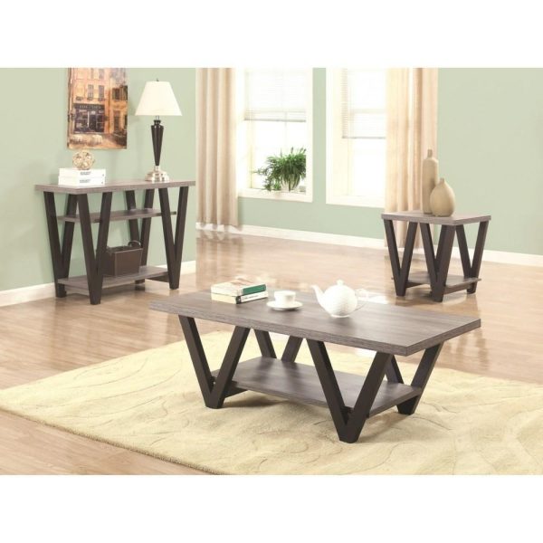 Two-Tone Angled Leg End Table  |  End & Side Tables End & Side Tables End & Side Tables