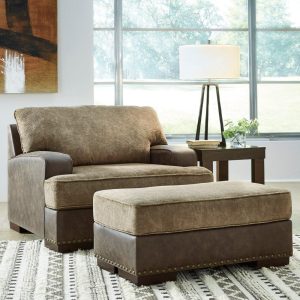 Two-Tone Chair & Ottoman  |  Living Room Chairs Living Room Living Room Chairs