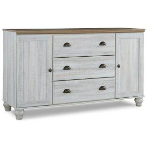 Two-Tone Farmhouse Dresser With 2 Doors And 3 Drawers  |  Dressers Bedroom Dressers