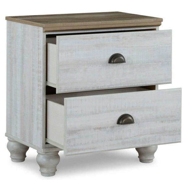 Two-Tone Farmhouse Nightstand  |  Nightstands Bedroom Nightstands