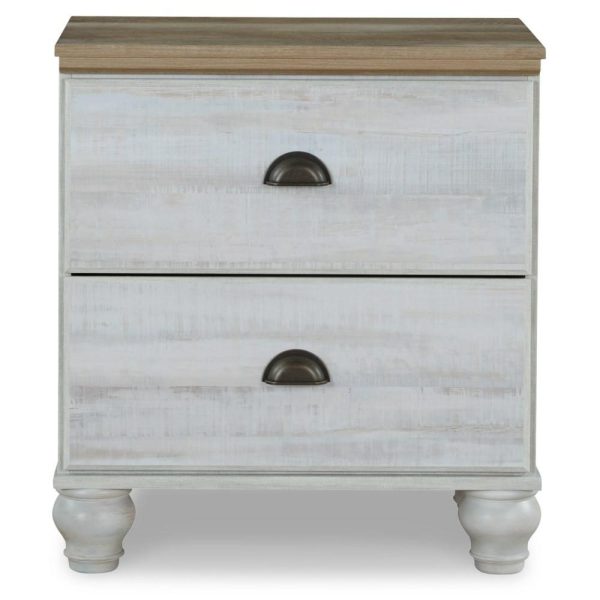 Two-Tone Farmhouse Nightstand  |  Nightstands Bedroom Nightstands