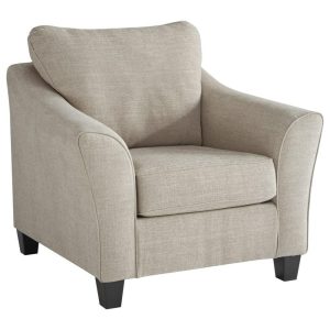 Upholstered Chair With Flared Track Arms  |  Living Room Chairs Living Room Living Room Chairs