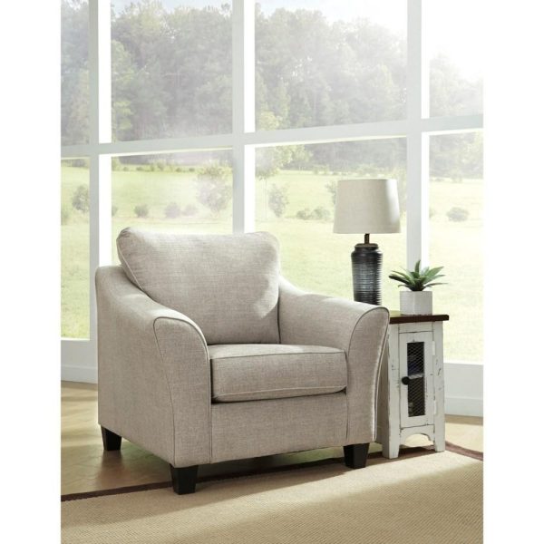 Upholstered Chair With Flared Track Arms  |  Living Room Chairs Living Room Living Room Chairs