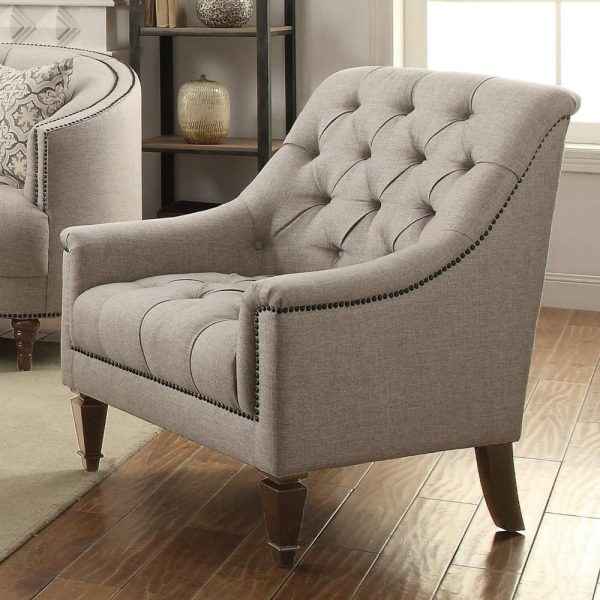 Upholstered Chair With Heavy Tufting  |  Living Room Chairs Living Room Living Room Chairs