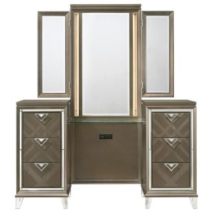 Vanity Desk & Mirror  |  Makeup Vanities Bedroom Makeup Vanities