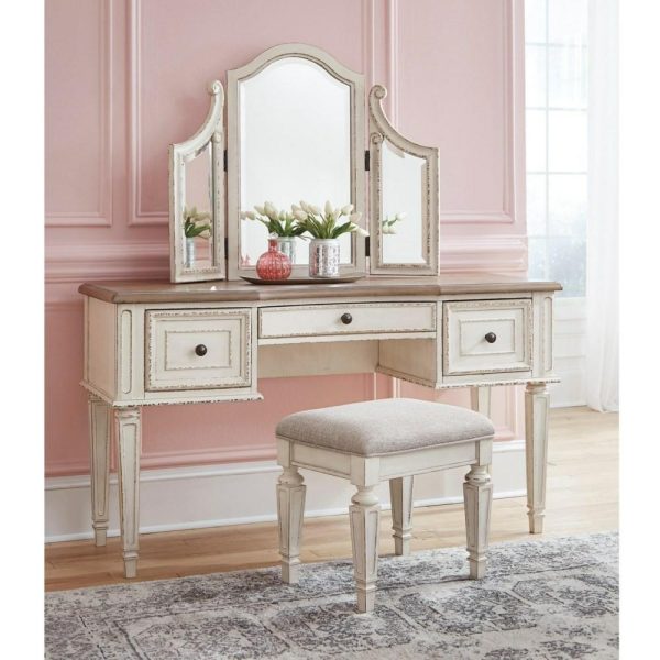 Vanity/Mirror/Stool Set  |  Makeup Vanities Bedroom Makeup Vanities