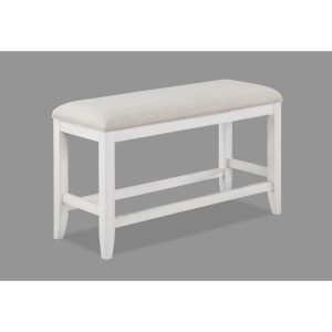 Wendy Farmhouse Upholstered Counter Height Bench  |  Benches Benches Benches