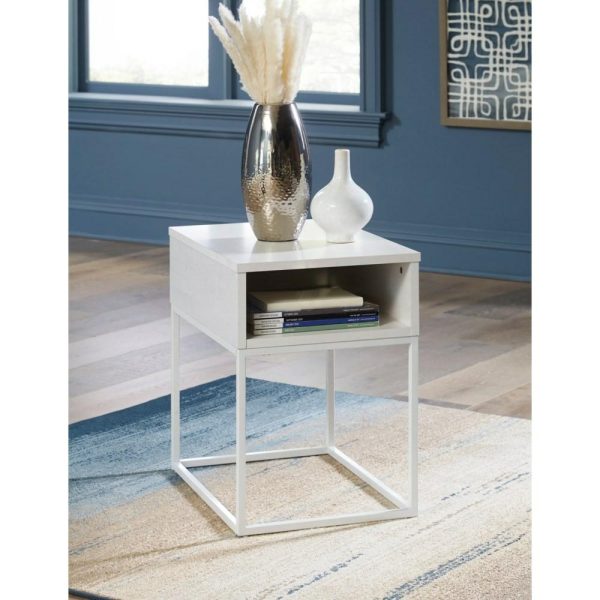 White End Table With Open Cubby  |  End & Side Tables End & Side Tables End & Side Tables