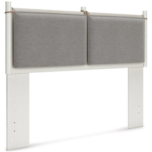 White Queen Panel Headboard With Reversible Cushion  |  Headboards Bedroom Headboards