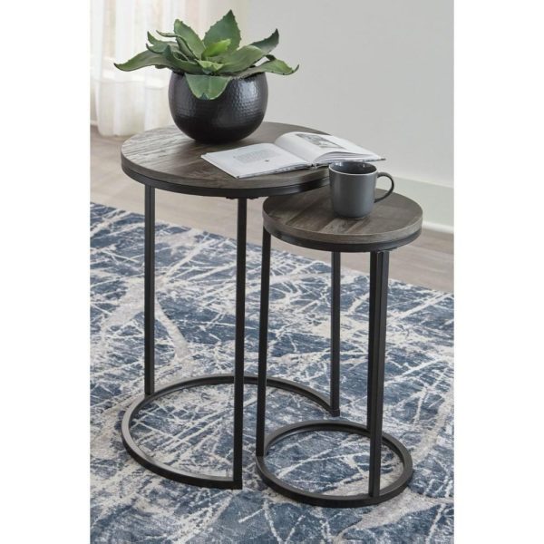 2-Piece Round Nesting Accent Table Set  |  End & Side Tables End & Side Tables End & Side Tables