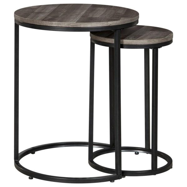 2-Piece Round Nesting Accent Table Set  |  End & Side Tables End & Side Tables End & Side Tables