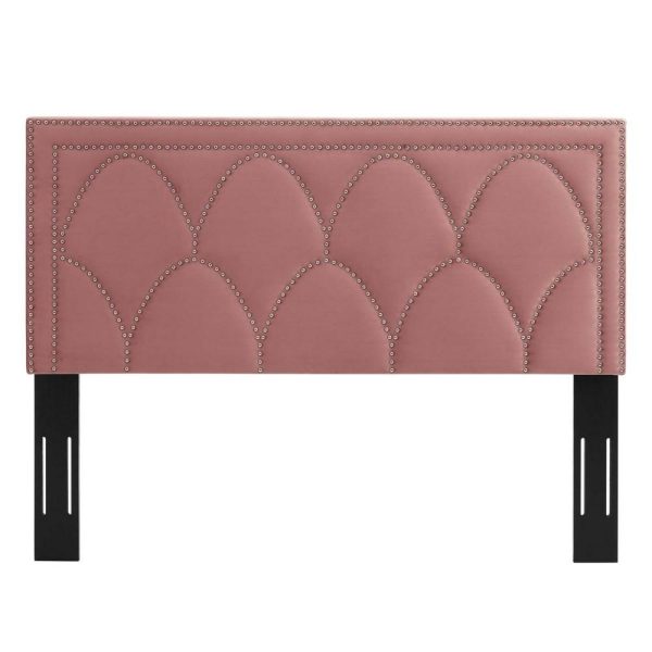 Greta Performance Velvet Twin Headboard  |  Headboards Bedroom Headboards