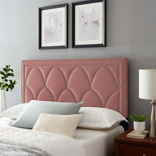 Greta Performance Velvet Twin Headboard  |  Headboards Bedroom Headboards