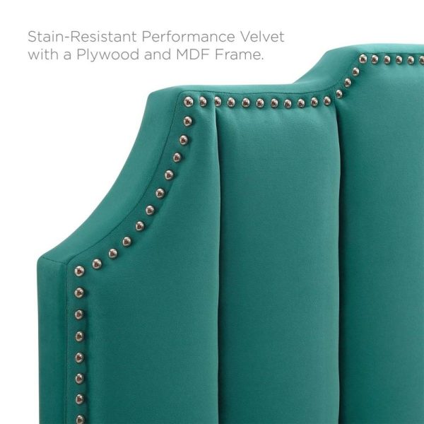 Performance Velvet Twin Headboard  |  Headboards Bedroom Headboards