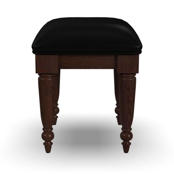 Traditional Vanity Bench With Upholstered Seat  |  Benches Benches Benches