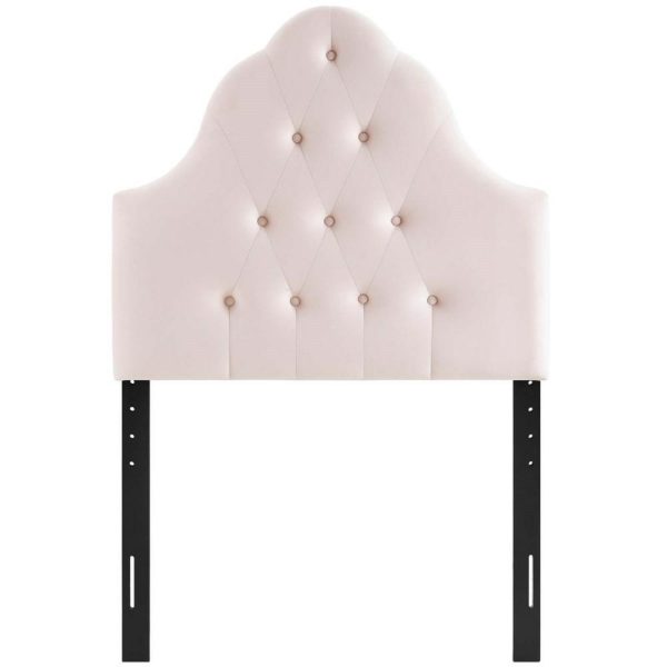 Twin Diamond Tufted Performance Velvet Headboard  |  Headboards Bedroom Headboards