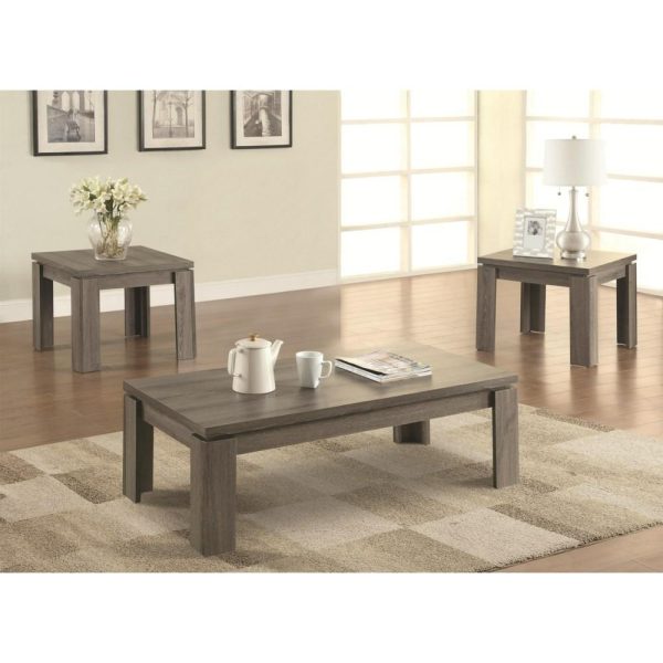 Weathered 3Pc Occasional Set  |  Occasional Table Sets Living Room Occasional Table Sets