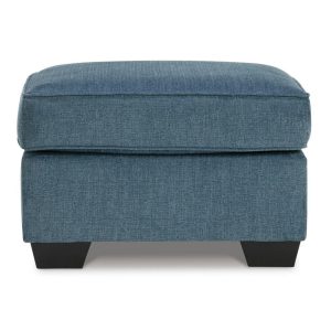 Contemporary Ottoman With Block Legs  |  Ottomans Living Room Ottomans