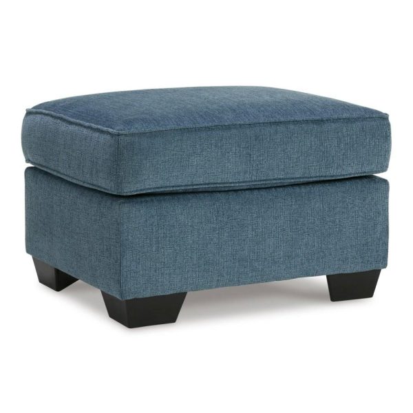 Contemporary Ottoman With Block Legs  |  Ottomans Living Room Ottomans